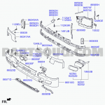 Xuong can duoi xe tai Hyundai 15 tan 865407C000