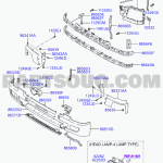 Xuong can tren xe tai Hyundai 15 tan 865507C000