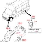 Chắn bùn bánh trước Hyundai Solati